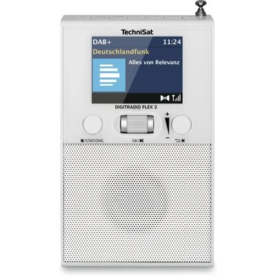 TechniSat DIGITRADIO FLEX 2 Radio Numérique Portable Blanc - Publicité TechniSat DIGITRADIO FLEX 2 Radio Numérique Portable Blanc - Publicité