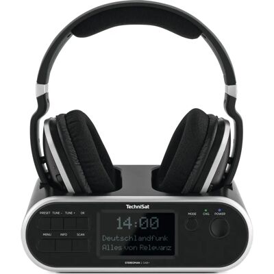 TechniSat Stereoman 2 DAB+ Kopfhörer - Kabel & Kabellos - Schwarz TechniSat Stereoman 2 DAB+ Kopfhörer - Kabel & Kabellos - Schwarz