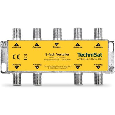TechniSat 0022/3110 Kabelsplitter - 8-Wege Breitbandverteiler TechniSat 0022/3110 Kabelsplitter - 8-Wege Breitbandverteiler