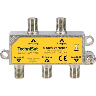 TechniSat 0022/3111 Diviseur de câble - Satellite, Terrestre, Câble - Argent TechniSat 0022/3111 Diviseur de câble - Satellite, Terrestre, Câble - Argent