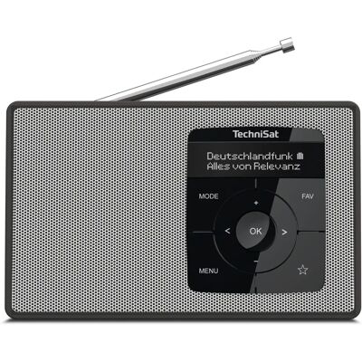 TechniSat DIGITRADIO 2 Draagbare Digitale Radio Zwart en Wit - Radio TechniSat DIGITRADIO 2 Draagbare Digitale Radio Zwart en Wit - Radio