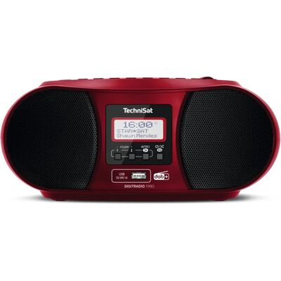 TechniSat DigitRadio 1990 - Tragbares Digitalradio mit CD, Bluetooth, FM - Rot TechniSat DigitRadio 1990 - Tragbares Digitalradio mit CD, Bluetooth, FM - Rot