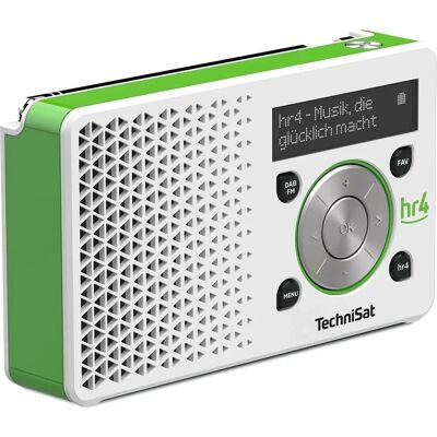 Technisat Digitradio 1 - Hr4 Edition - Tragbares DAB-Radio - 1 Watt - Weiß, Grün Technisat Digitradio 1 - Hr4 Edition - Tragbares DAB-Radio - 1 Watt - Weiß, Grün