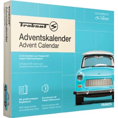FRANZIS Trabant Adventskalender - Modellbausatz 1:43 FRANZIS Trabant Adventskalender - Modellbausatz 1:43