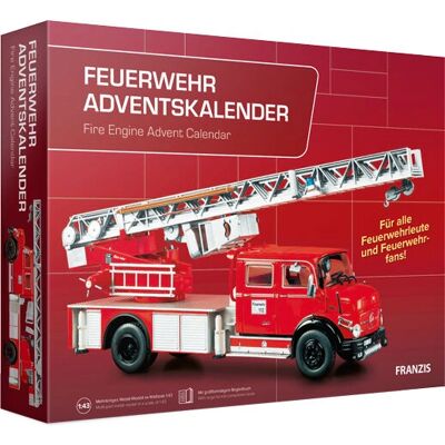 Zestaw modelu samochodu strażackiego Franzis Verlag w skali 1:43 - Diorama i Książka Zestaw modelu samochodu strażackiego Franzis Verlag w skali 1:43 - Diorama i Książka