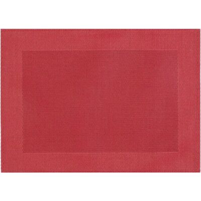 STUCO Cadre 4-teiliger Vinyl-Polyester Rote Tischset - Tischart STUCO Cadre 4-teiliger Vinyl-Polyester Rote Tischset - Tischart
