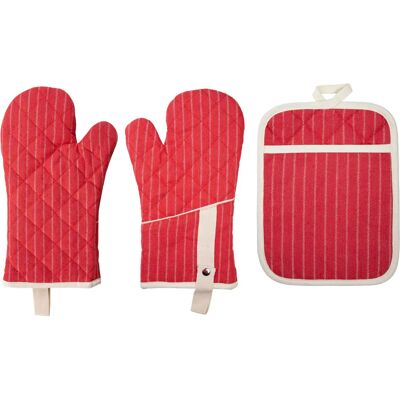 STUCO Gestreifte Ofenhandschuhe und Topflappen - Ofenhandschuhe & Topflappen STUCO Gestreifte Ofenhandschuhe und Topflappen - Ofenhandschuhe & Topflappen