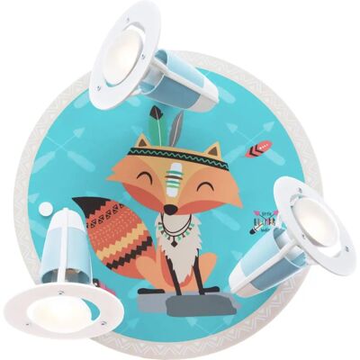 Lampada da soffitto Little Indians con volpe Filip - Decorazione bambini Lampada da soffitto Little Indians con volpe Filip - Decorazione bambini