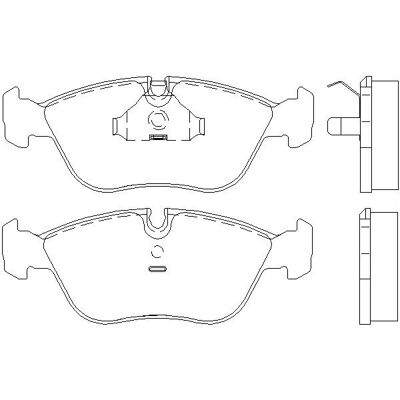 Volvo 3064838 - Front Brake Pads Set - Brake System Volvo 3064838 - Front Brake Pads Set - Brake System