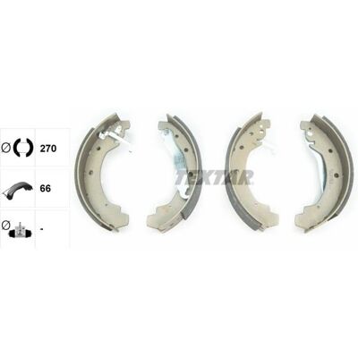 Textar VW LT 91028900 Bremsbacken - Hinterachse mit Handbremshebel Textar VW LT 91028900 Bremsbacken - Hinterachse mit Handbremshebel