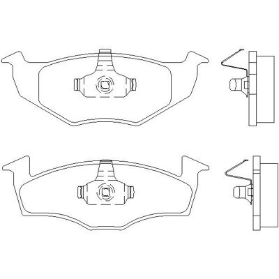 Textar 1h0698151a - Brake Pads for Seat Vw Audi Skoda Textar 1h0698151a - Brake Pads for Seat Vw Audi Skoda