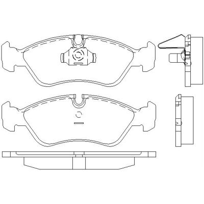Textar Bremseklosset - Chevrolet Lanos, Daewoo Espero, Opel Astra F, Omega, Kadett, Vectra A Textar Bremseklosset - Chevrolet Lanos, Daewoo Espero, Opel Astra F, Omega, Kadett, Vectra A