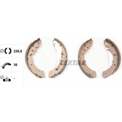 Textar Bremsbacken Satz - Toyota Avensis - 91053400 Textar Bremsbacken Satz - Toyota Avensis - 91053400