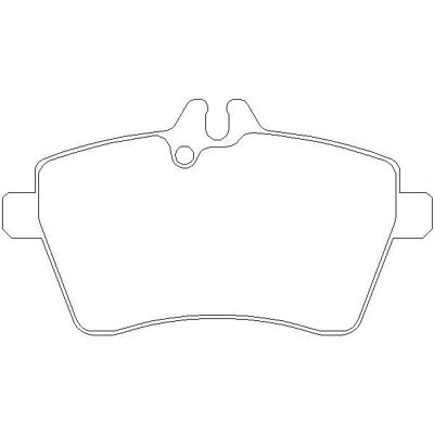 Remblokken Mercedes A-Klasse W169 - Slijtage-indicator, 116,4mm x 63,7mm x 19mm Remblokken Mercedes A-Klasse W169 - Slijtage-indicator, 116,4mm x 63,7mm x 19mm
