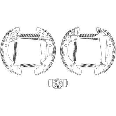 Textar Bremsbackensatz - Hinterachse Audi 80 90 200mm Textar Bremsbackensatz - Hinterachse Audi 80 90 200mm