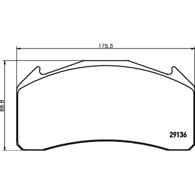TEXTAR 2913606 Kit de Plaquettes Volvo FL - Acier, Sans Capteur d'Usure TEXTAR 2913606 Kit de Plaquettes Volvo FL - Acier, Sans Capteur d'Usure