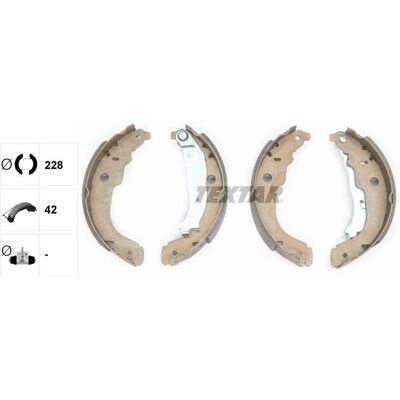 Textar Bremsesko - 228mm - Til Citroën C3, DS3, Peugeot 207 Textar Bremsesko - 228mm - Til Citroën C3, DS3, Peugeot 207