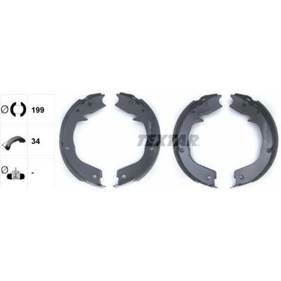 Textar MR510556 Bremsbacken - Mitsubishi Pajero III IV Textar MR510556 Bremsbacken - Mitsubishi Pajero III IV