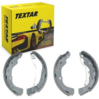 Textar Brake Shoes - 200mm Inner Diameter - 32mm Width - With Handbrake Lever - For Subaru Justy 2, Suzuki Swift 2 Textar Brake Shoes - 200mm Inner Diameter - 32mm Width - With Handbrake Lever - For Subaru Justy 2, Suzuki Swift 2