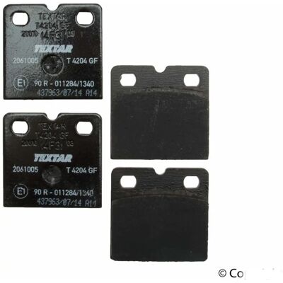TEXTAR 2061005 - Brake Pad Set for Jaguar, Tesla, Audi - Stationary Disc TEXTAR 2061005 - Brake Pad Set for Jaguar, Tesla, Audi - Stationary Disc