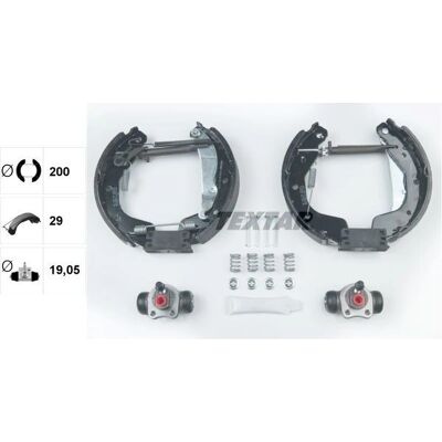 Textar 84058100 Bremsetromler - Opel Corsa Textar 84058100 Bremsetromler - Opel Corsa