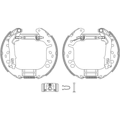 Zestaw szczęk hamulcowych Textar - Opel Corsa D, Adam, Średnica 228,6mm Zestaw szczęk hamulcowych Textar - Opel Corsa D, Adam, Średnica 228,6mm