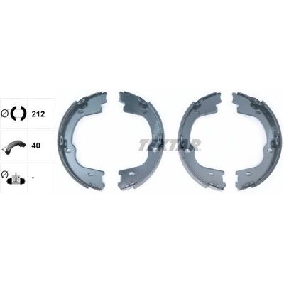 Hyundai H-1 Ix55 Brake Shoes - Parking Brake, No Lever Hyundai H-1 Ix55 Brake Shoes - Parking Brake, No Lever