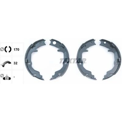 TEXTAR Bremsbacken für Citroën, Dodge, Jeep, Lancia, Mitsubishi - Bremsbacken TEXTAR Bremsbacken für Citroën, Dodge, Jeep, Lancia, Mitsubishi - Bremsbacken