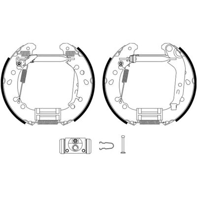 Textar Brake Shoes Kit - Drum Brakes - 203mm - Toyota Yaris II Textar Brake Shoes Kit - Drum Brakes - 203mm - Toyota Yaris II