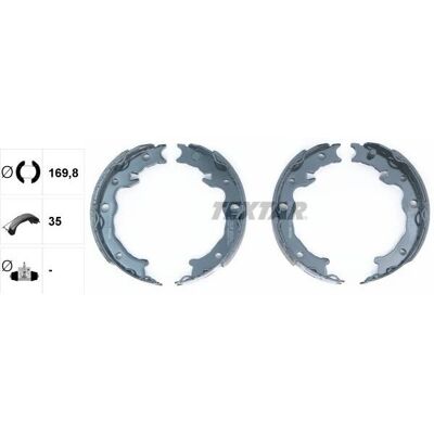 Textar 91080500 Jeu de mâchoires de frein - Subaru Forester IV Textar 91080500 Jeu de mâchoires de frein - Subaru Forester IV