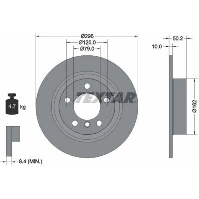 TEXTAR MINI: Modèle 92294003 - Disque de frein TEXTAR MINI: Modèle 92294003 - Disque de frein