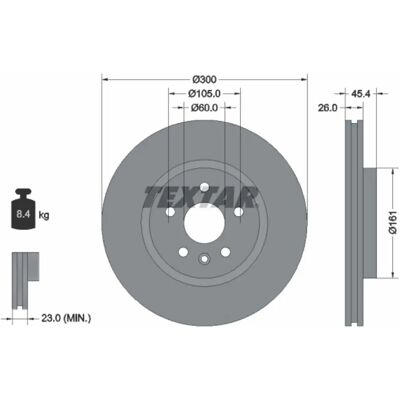 TEXTAR Astra K Belüfteter Hochkarbon-Bremsscheibe - Bremsscheibe TEXTAR Astra K Belüfteter Hochkarbon-Bremsscheibe - Bremsscheibe