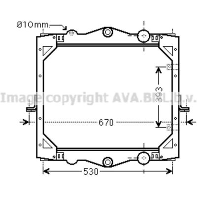 Radiateur Highway Automotive - Aluminium, 525x525mm - Radiateur Radiateur Highway Automotive - Aluminium, 525x525mm - Radiateur