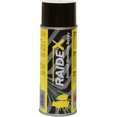 Spray Marquage Animal RAIDEX Jaune - 400 ml - Publicité Spray Marquage Animal RAIDEX Jaune - 400 ml - Publicité
