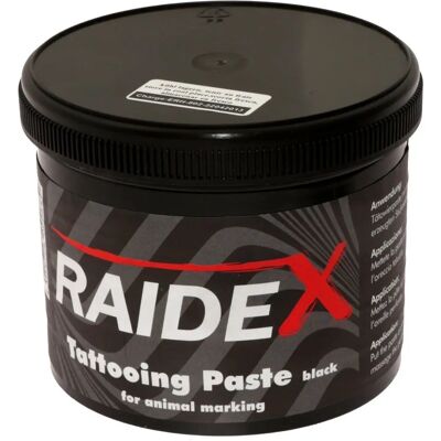 Raidex Schwarze Tätowierpaste - 600g für Tiere Raidex Schwarze Tätowierpaste - 600g für Tiere