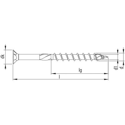 Heco Modelo 10 x 360 mm Zincado Azul Tornillo T-Drive Heco Modelo 10 x 360 mm Zincado Azul Tornillo T-Drive