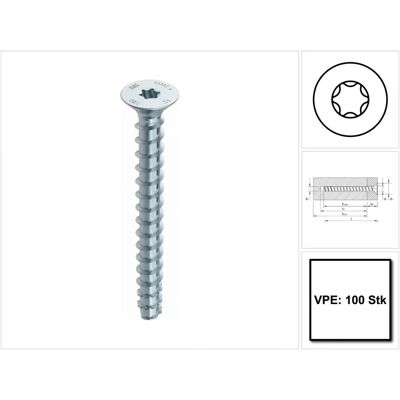 Heco Multi Monti Plus F Betonschraube - Wiederverwendbar & Sofortbelastung Heco Multi Monti Plus F Betonschraube - Wiederverwendbar & Sofortbelastung