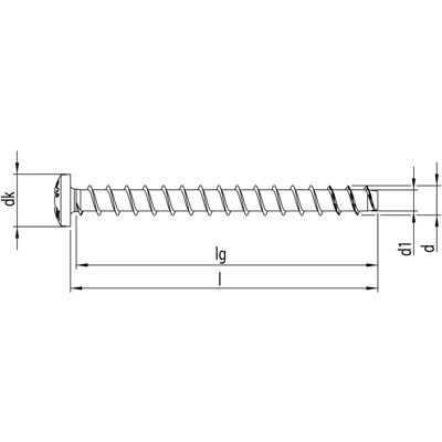 Heco Betonschraube - Blau - 6x30mm - 200 Stück Heco Betonschraube - Blau - 6x30mm - 200 Stück