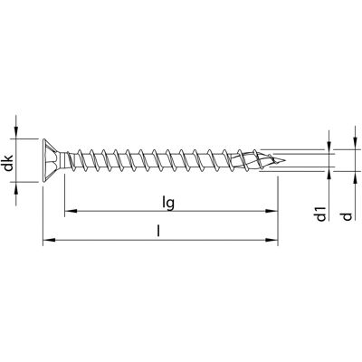 Tornillo de madera Heco Azul - 4,5X60MM - Hilo completo - Cabeza avellanada Tornillo de madera Heco Azul - 4,5X60MM - Hilo completo - Cabeza avellanada