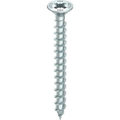 Heco Topix-Plus Holzschrauben - Ø6x50mm - Senkkopf - Vollgewinde - Blau Zink - PZ3 - Packung 200 Heco Topix-Plus Holzschrauben - Ø6x50mm - Senkkopf - Vollgewinde - Blau Zink - PZ3 - Packung 200