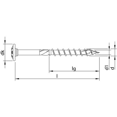 Tornillo Heco Topix Plus para Madera - Rosca Parcial - T-Drive - 120mm Tornillo Heco Topix Plus para Madera - Rosca Parcial - T-Drive - 120mm