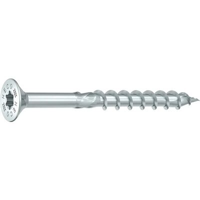 Tornillo Heco 8x220 mm - Rosca Parcial, Torx, Blanco Tornillo Heco 8x220 mm - Rosca Parcial, Torx, Blanco