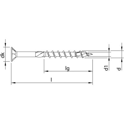 Tornillos de madera zincados azules Heco - 80x380 tg Tornillos de madera zincados azules Heco - 80x380 tg