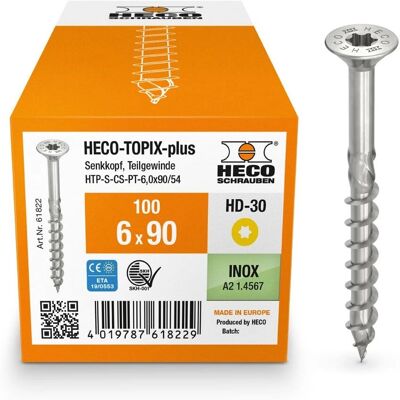 Heco-Topix-Plus 6X90Mm Senkkopfschraube Teilgewinde - Holzschraube Heco-Topix-Plus 6X90Mm Senkkopfschraube Teilgewinde - Holzschraube
