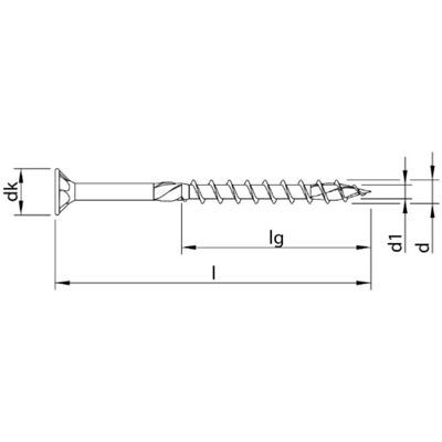 Tornillo Heco Topix-plus 5x45 mm Zincado azul T25 - Tipo de producto Tornillo Heco Topix-plus 5x45 mm Zincado azul T25 - Tipo de producto