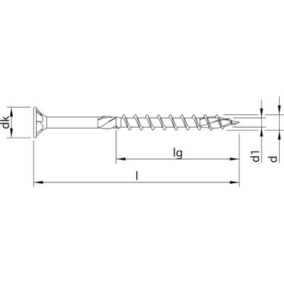 Tornillos Topix-plus zincados azules Heco - 5x60mm - T25 - 200 uds Tornillos Topix-plus zincados azules Heco - 5x60mm - T25 - 200 uds