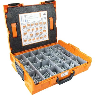 Heco Schrauben-Sortiment - 3005, L-BOXX 102, 20 Größen Heco Schrauben-Sortiment - 3005, L-BOXX 102, 20 Größen