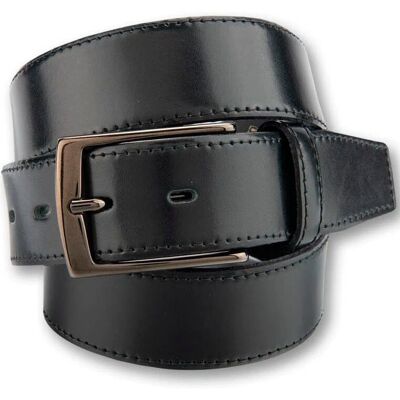 Ledergürtel BERND GÖTZ - Casual - 85mm - Schwarz Ledergürtel BERND GÖTZ - Casual - 85mm - Schwarz