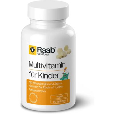 Raab Vitalfood Vegane Multivitamine für Kinder - Apfelgeschmack Raab Vitalfood Vegane Multivitamine für Kinder - Apfelgeschmack