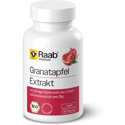 Raab Vitalfood Bio Granatapfel-Extraktkapseln - Nahrungsergänzung Raab Vitalfood Bio Granatapfel-Extraktkapseln - Nahrungsergänzung